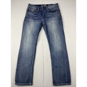 BKE Denim Jake Straight Leg Thick Stitching Western Rodeo Men Jeans 32S (32x29)